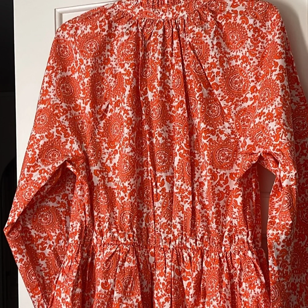 J.Crew Tall ruffle-collar mini dress in cotton poplin floral bouquet BP870